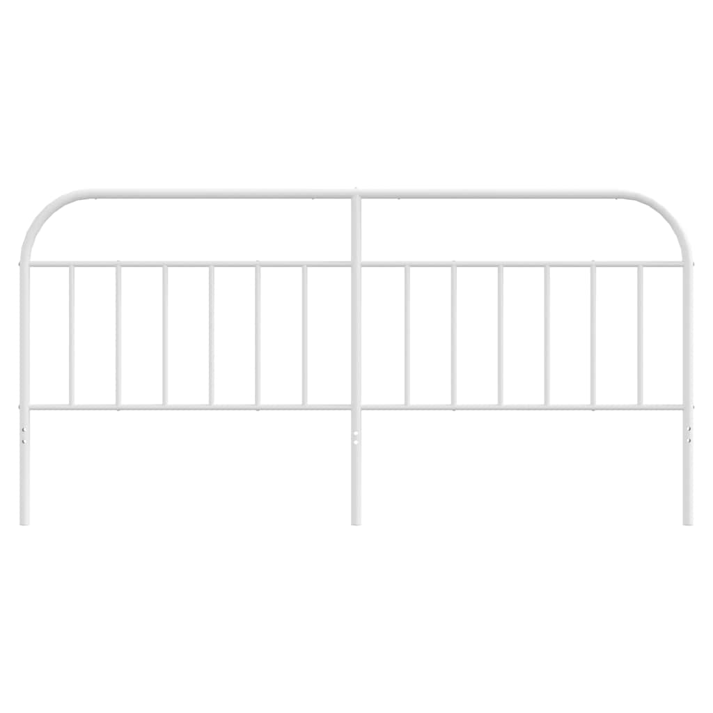 Ersatz-Kopfteil Metall Weiß 193 cm