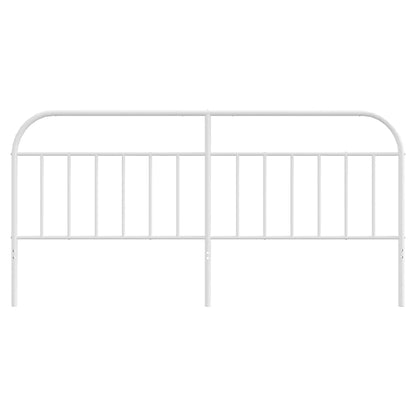 Ersatz-Kopfteil Metall Weiß 193 cm