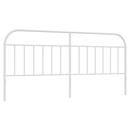 Ersatz-Kopfteil Metall Weiß 200 cm