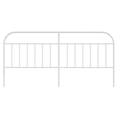 Ersatz-Kopfteil Metall Weiß 200 cm