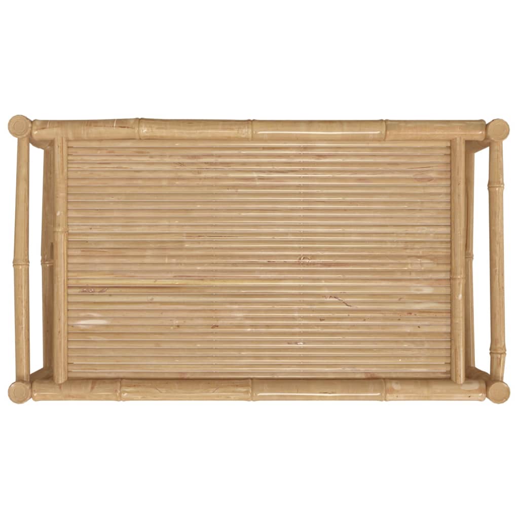 Table basse de jardin 100x55x33 cm en bambou