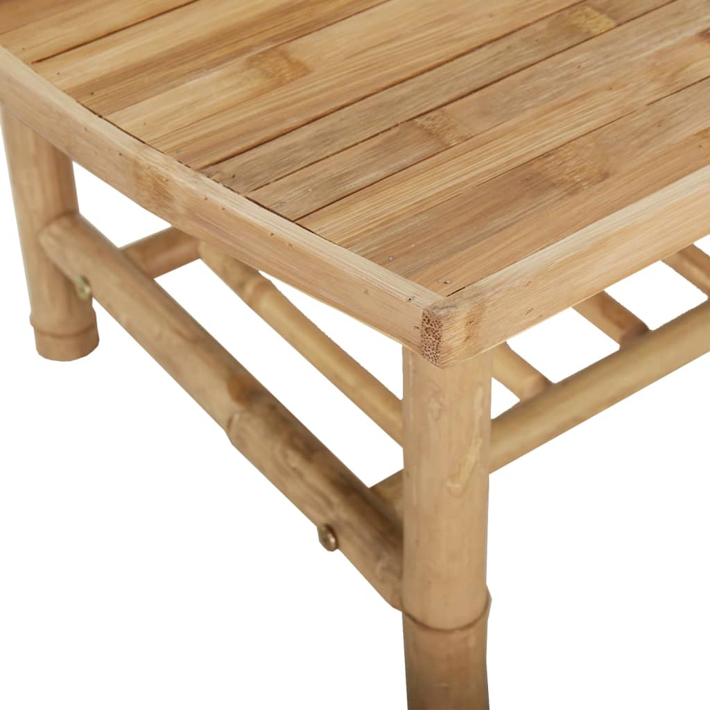 Table basse de jardin 90x55x37 cm en bambou