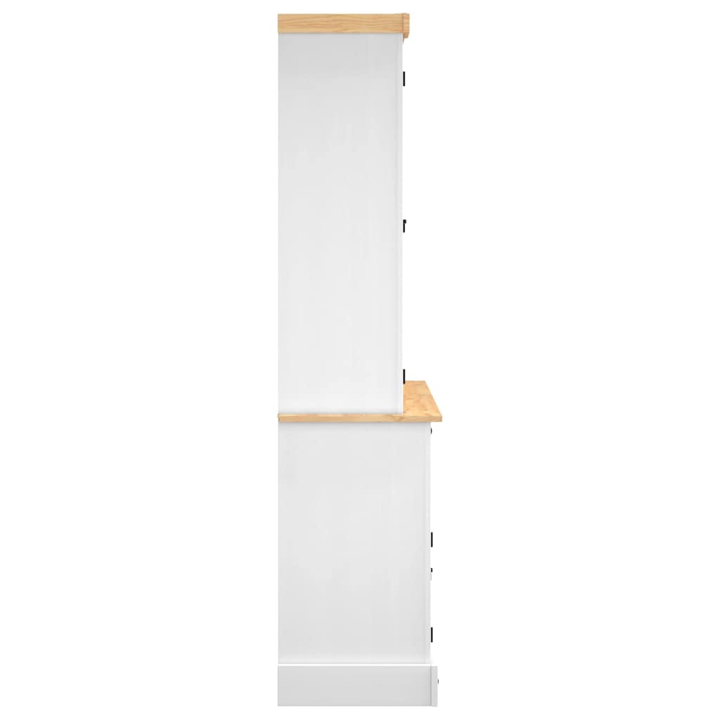 Highboard Corona 112x43x191,5 cm Massivholz Mexikanische Kiefer