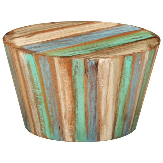 Couchtisch Ø52x30 cm Altholz Massiv
