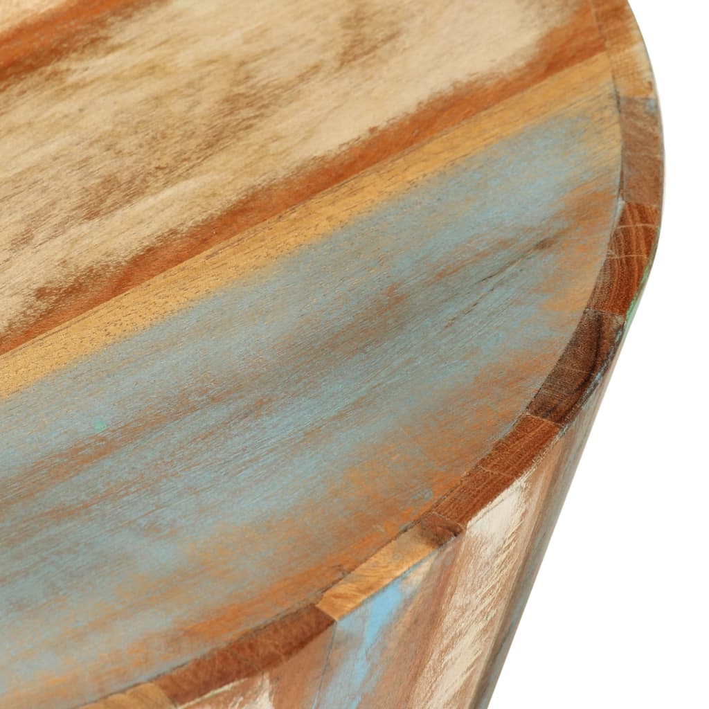 Couchtisch Ø52x30 cm Altholz Massiv