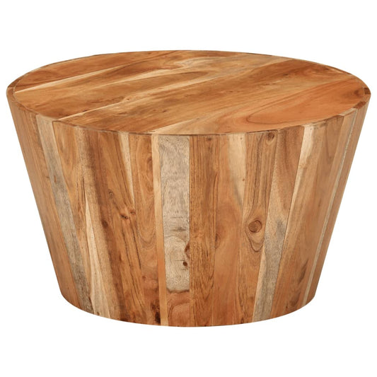 Couchtisch Ø52x30 cm Massivholz Akazie