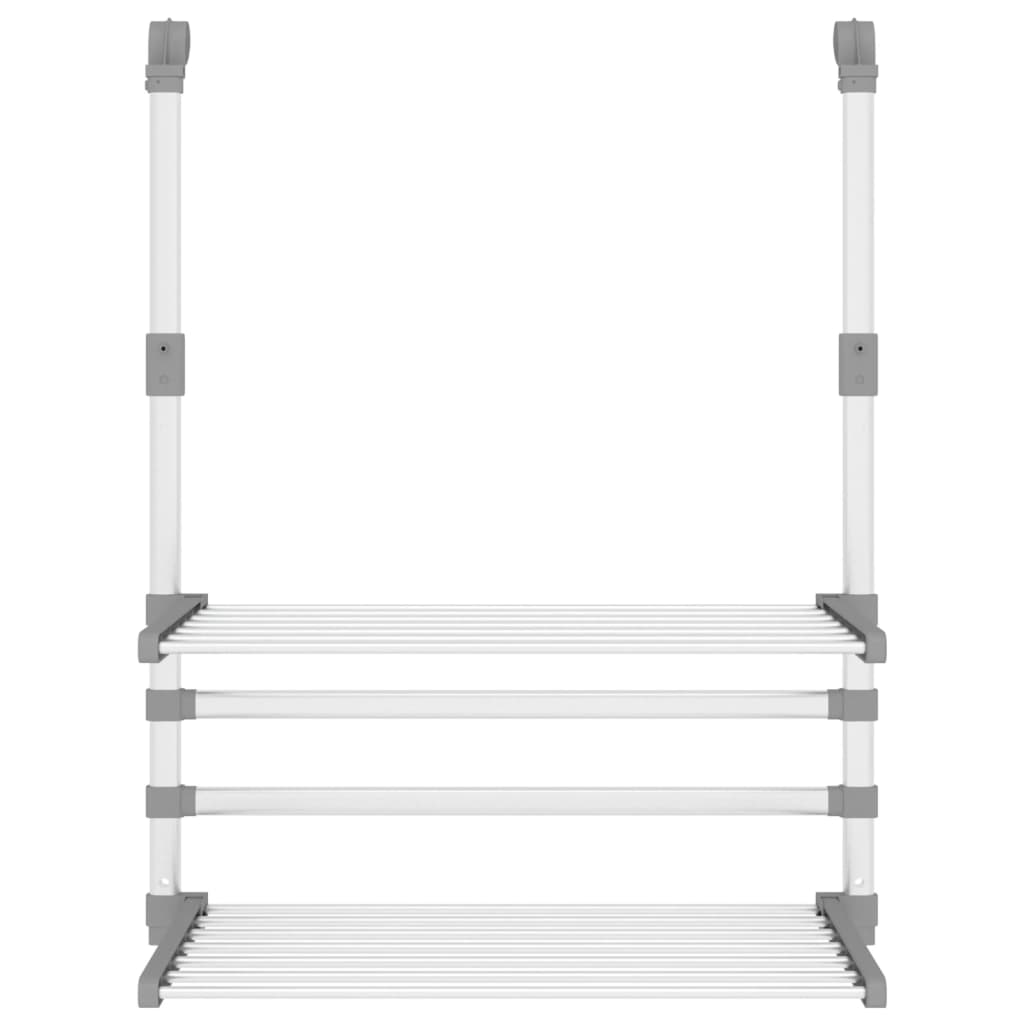 Wäschetrockner für Balkon 54x25x42 cm Aluminium