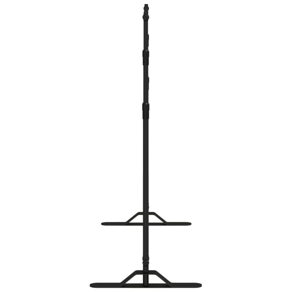 Hintergrundstativ Schwarz 254x243 cm Stahl