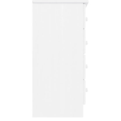 Kommode ALTA Weiß 77x35x73 cm Massivholz Kiefer