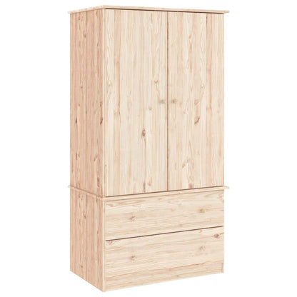 Kleiderschrank ALTA 90x55x170 cm Massivholz Kiefer