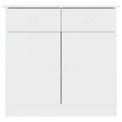 Sideboard ALTA Weiß 77x35x73 cm Massivholz Kiefer