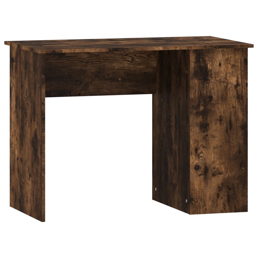 Bureau chêne fumé 100x55x75 cm matière bois