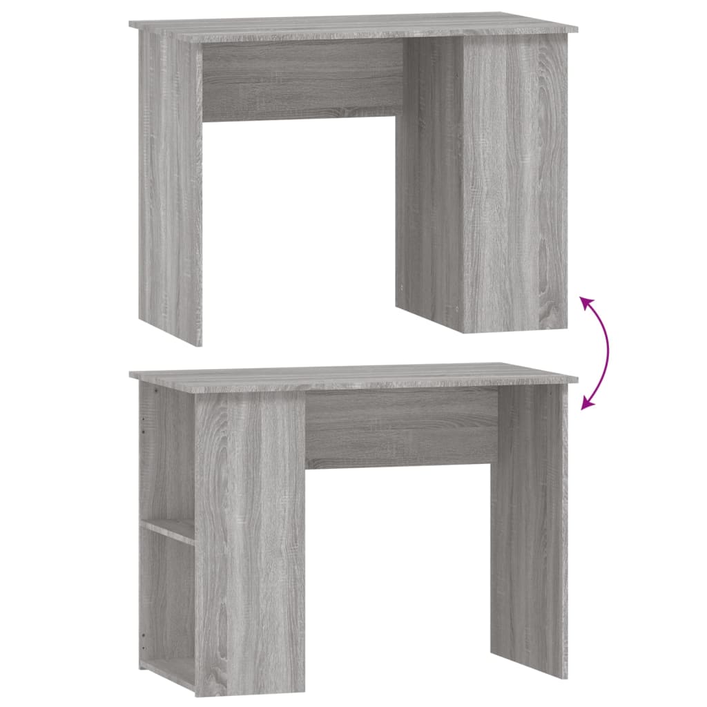 Schreibtisch Grau Sonoma 100x55x75 cm Holzwerkstoff