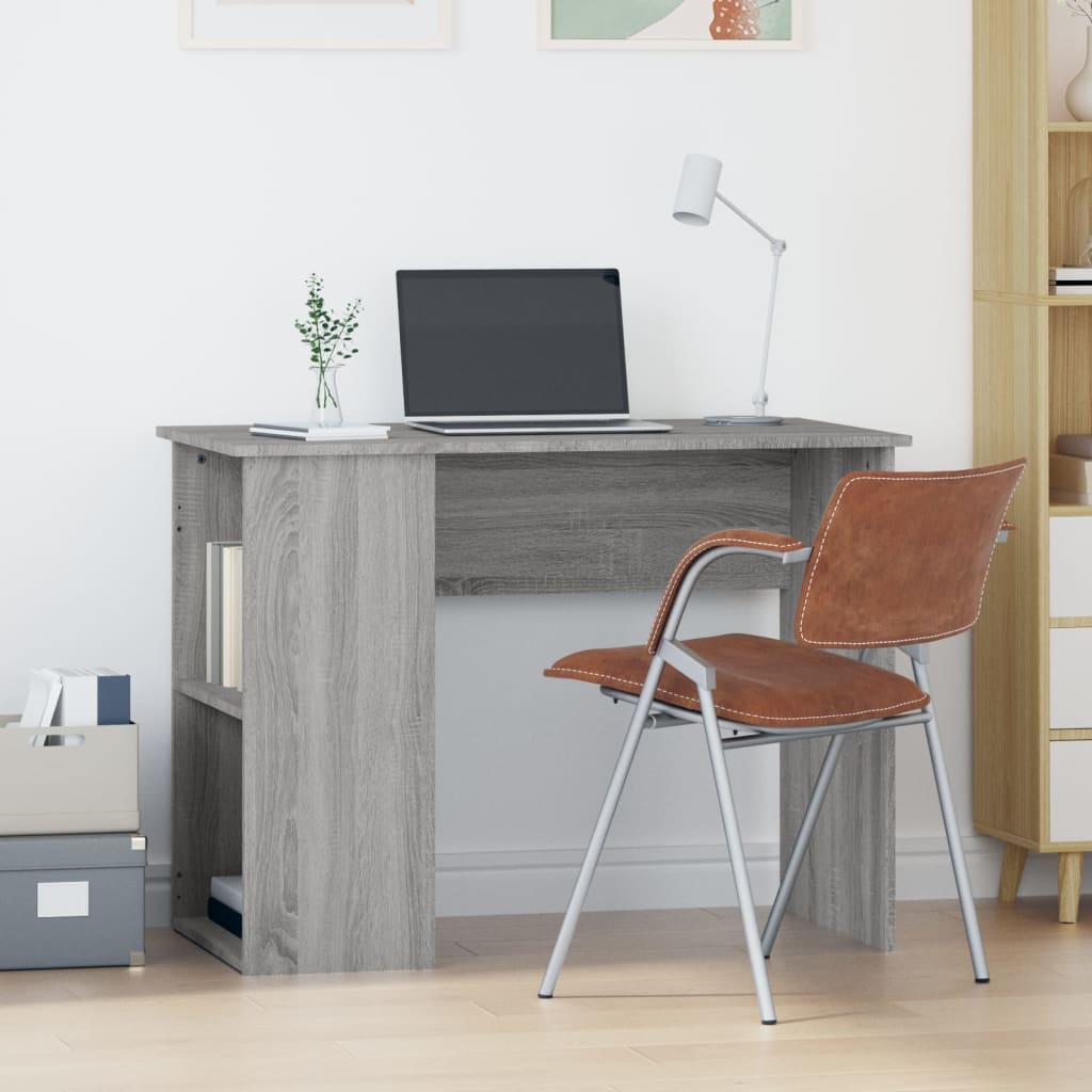 Bureau Sonoma gris 100x55x75 cm matériau bois