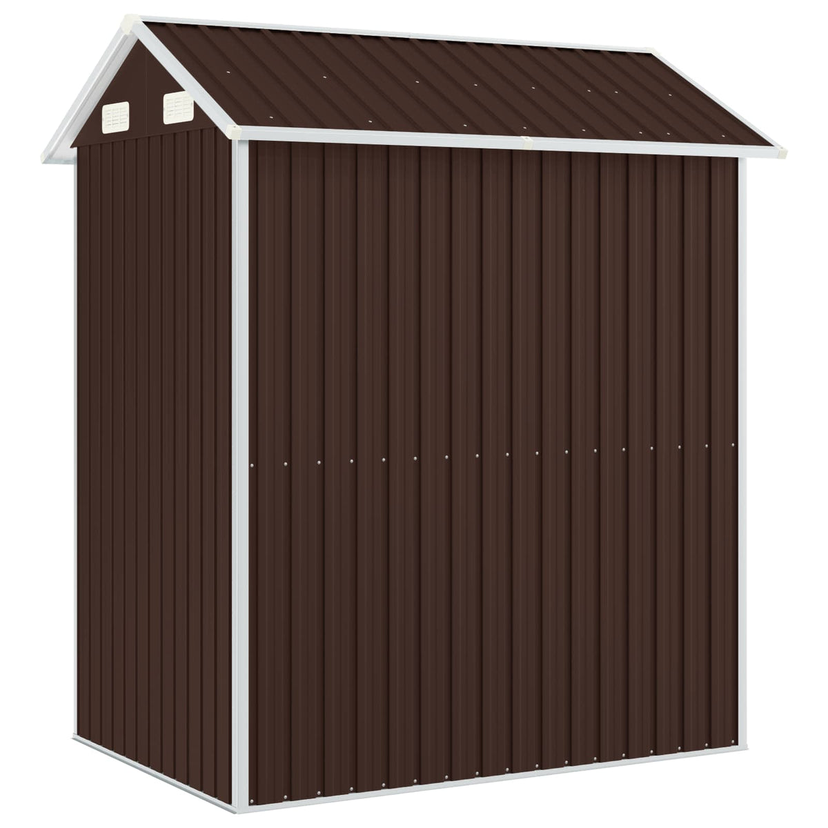 Gerätehaus Braun 192x152,5x237 cm Verzinkter Stahl