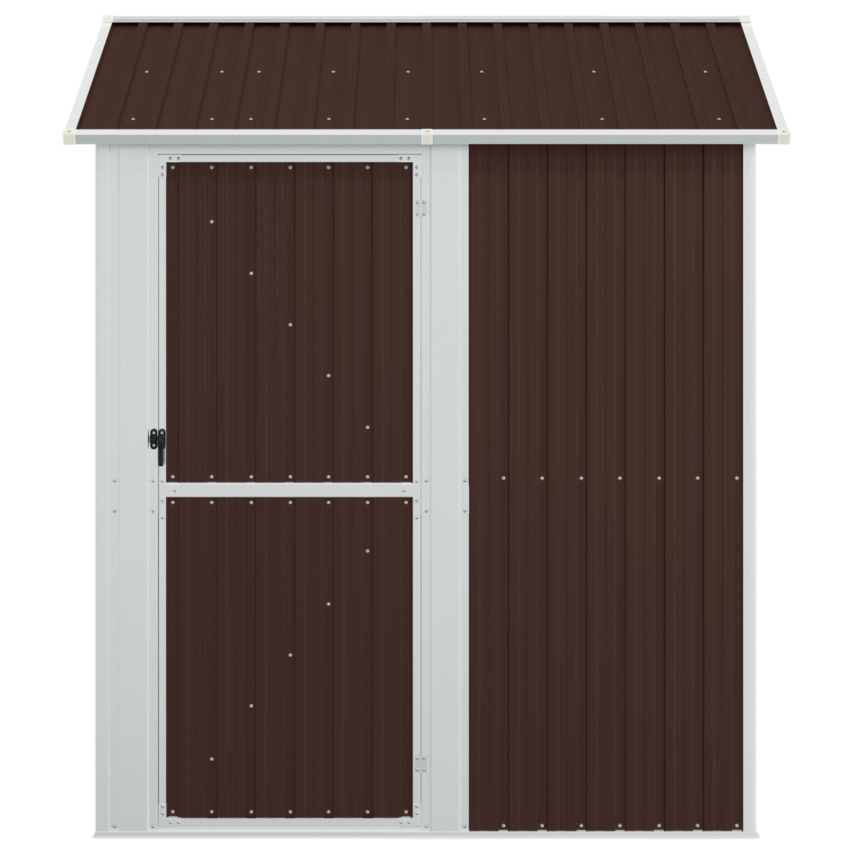 Gerätehaus Braun 192x152,5x237 cm Verzinkter Stahl