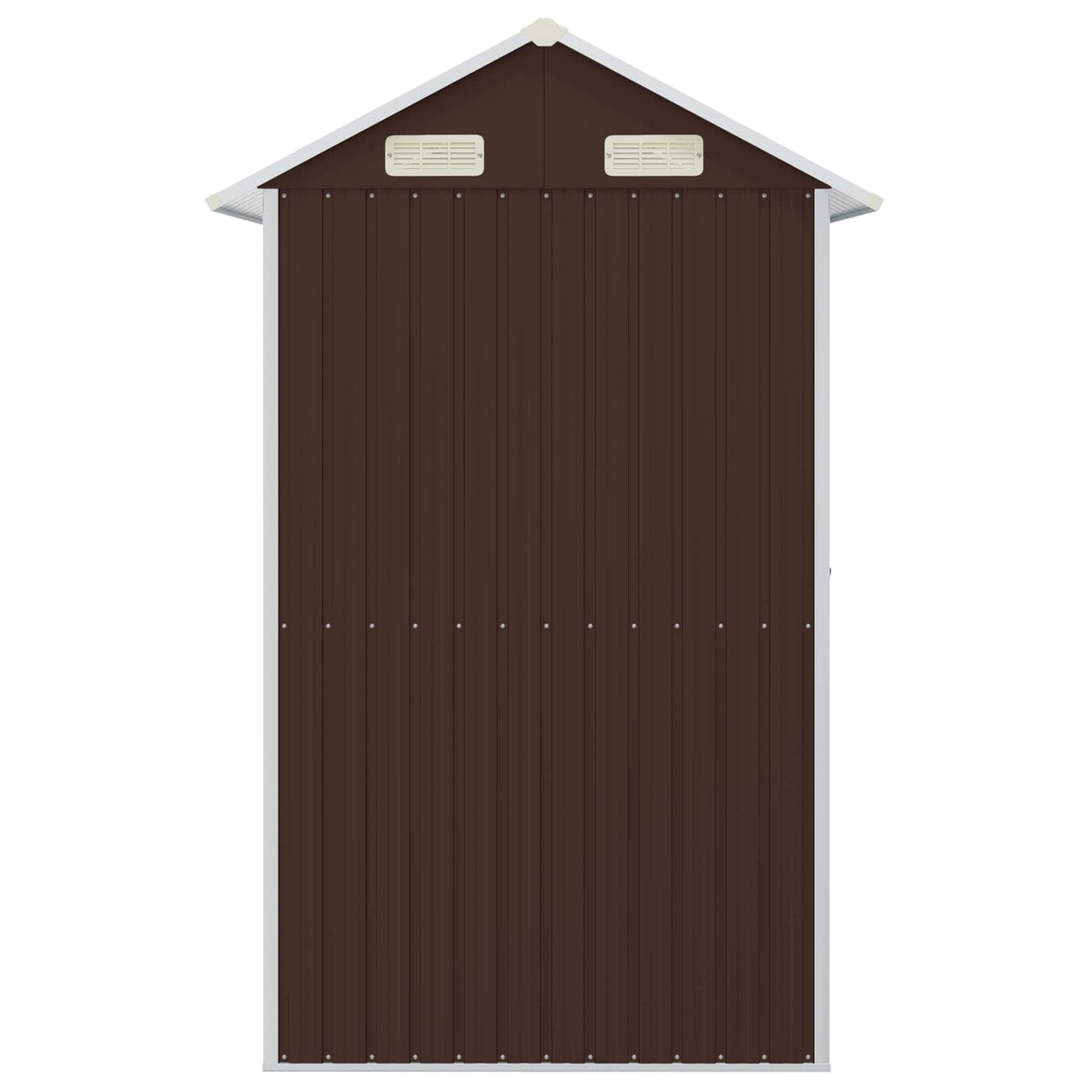 Gerätehaus Braun 192x152,5x237 cm Verzinkter Stahl