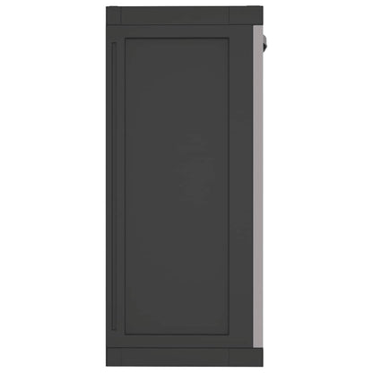 Gartenschrank Grau und Schwarz 65x37x85 cm PP