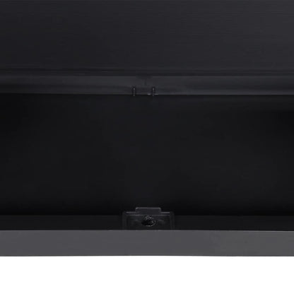 Gartenschrank Grau und Schwarz 65x37x85 cm PP