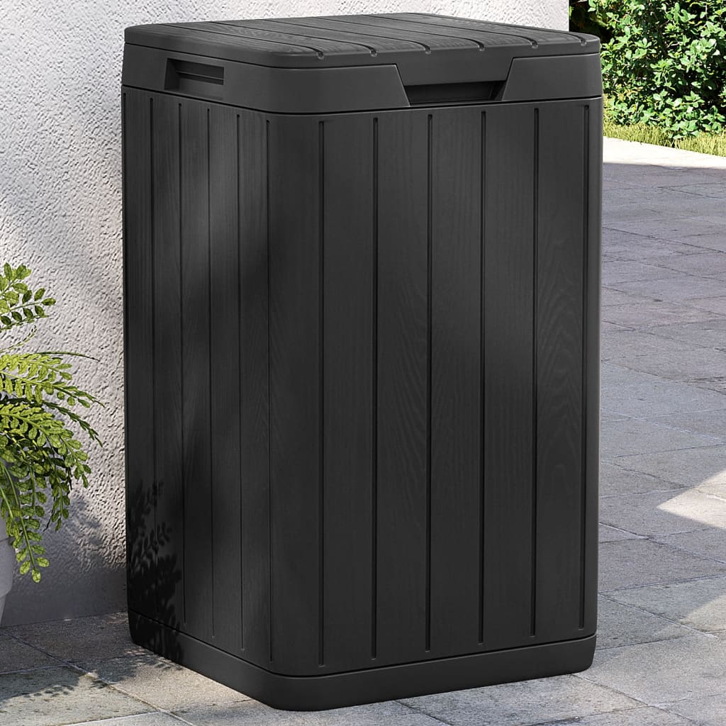 Outdoor-Mülltonne Anthrazit 38x38x65 cm PP