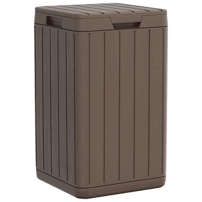 Outdoor-Mülltonne Braun 38x38x65 cm PP