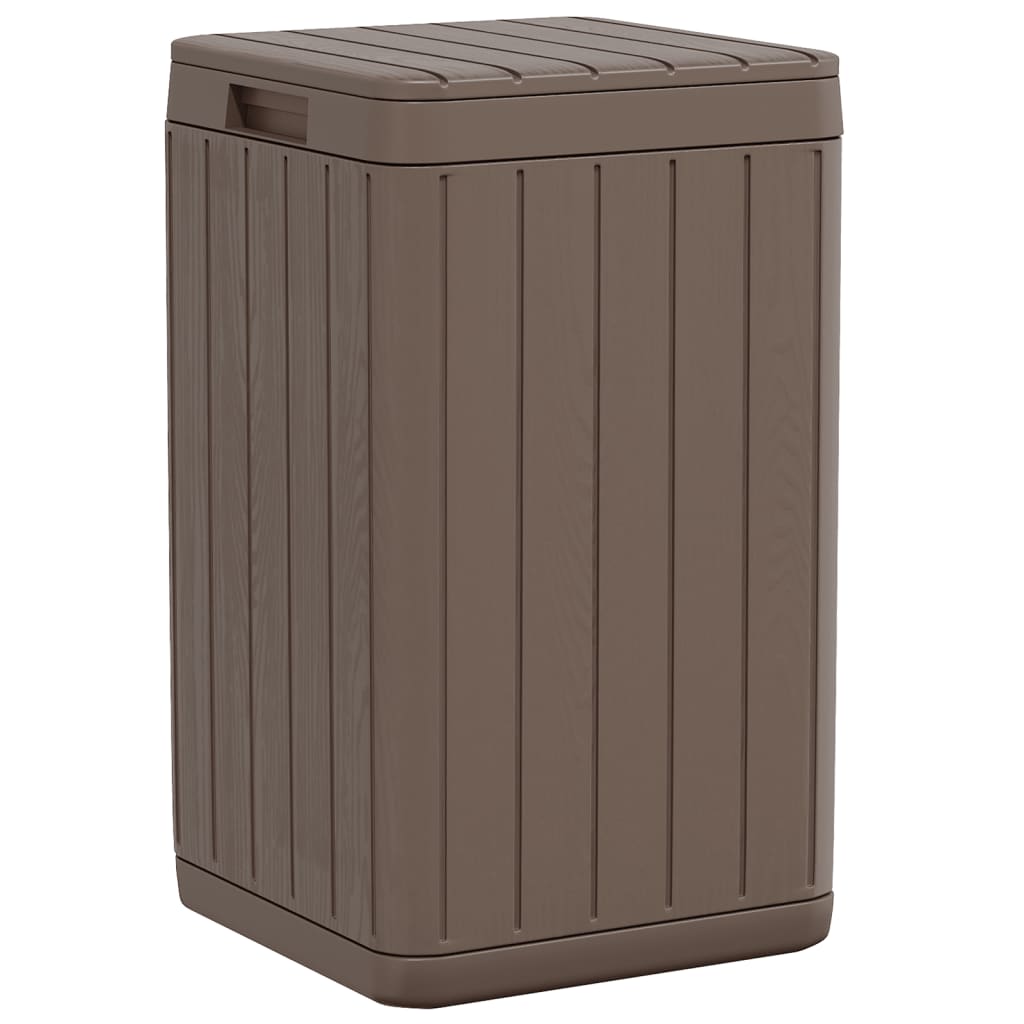 Outdoor-Mülltonne Braun 38x38x65 cm PP