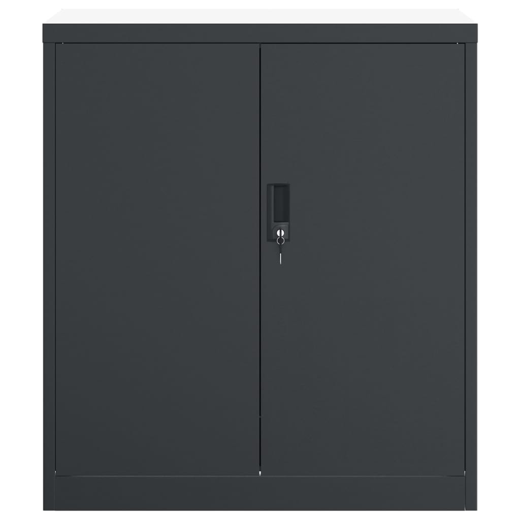 Aktenschrank Anthrazit 79x40x90 cm Stahl