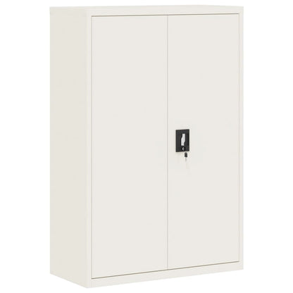 Aktenschrank Weiß 90x40x140 cm Stahl