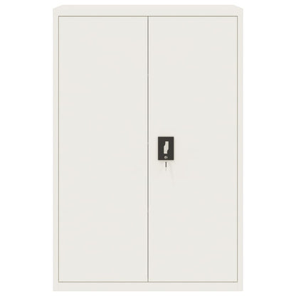Aktenschrank Weiß 90x40x140 cm Stahl