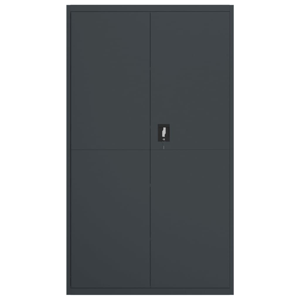 Aktenschrank Anthrazit 105x40x180 cm Stahl