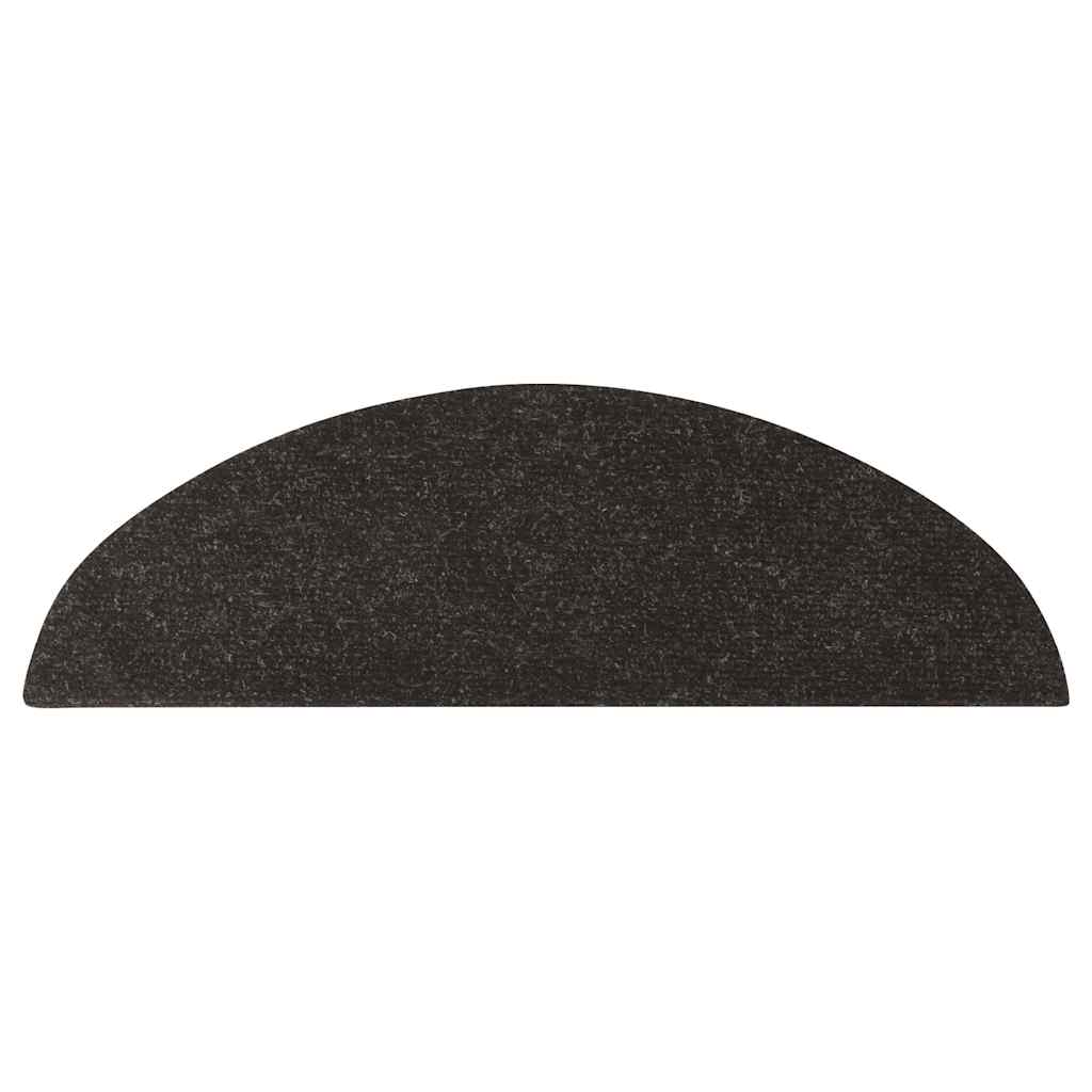 Stufenmatten Selbstklebend 10 Stk. Schwarz 56x17x3 cm