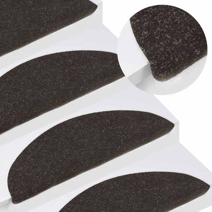 Stufenmatten Selbstklebend 10 Stk. Schwarz 56x17x3 cm