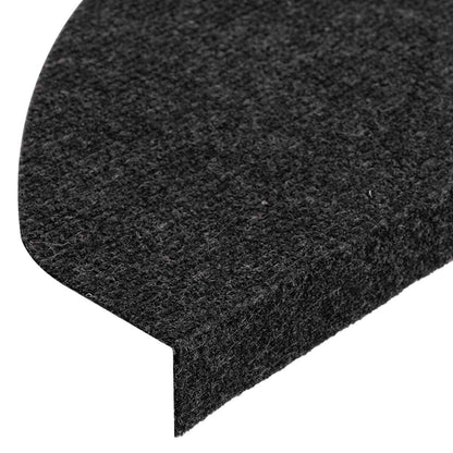 Stufenmatten Selbstklebend 10 Stk. Schwarz 65x22,5x3,5 cm