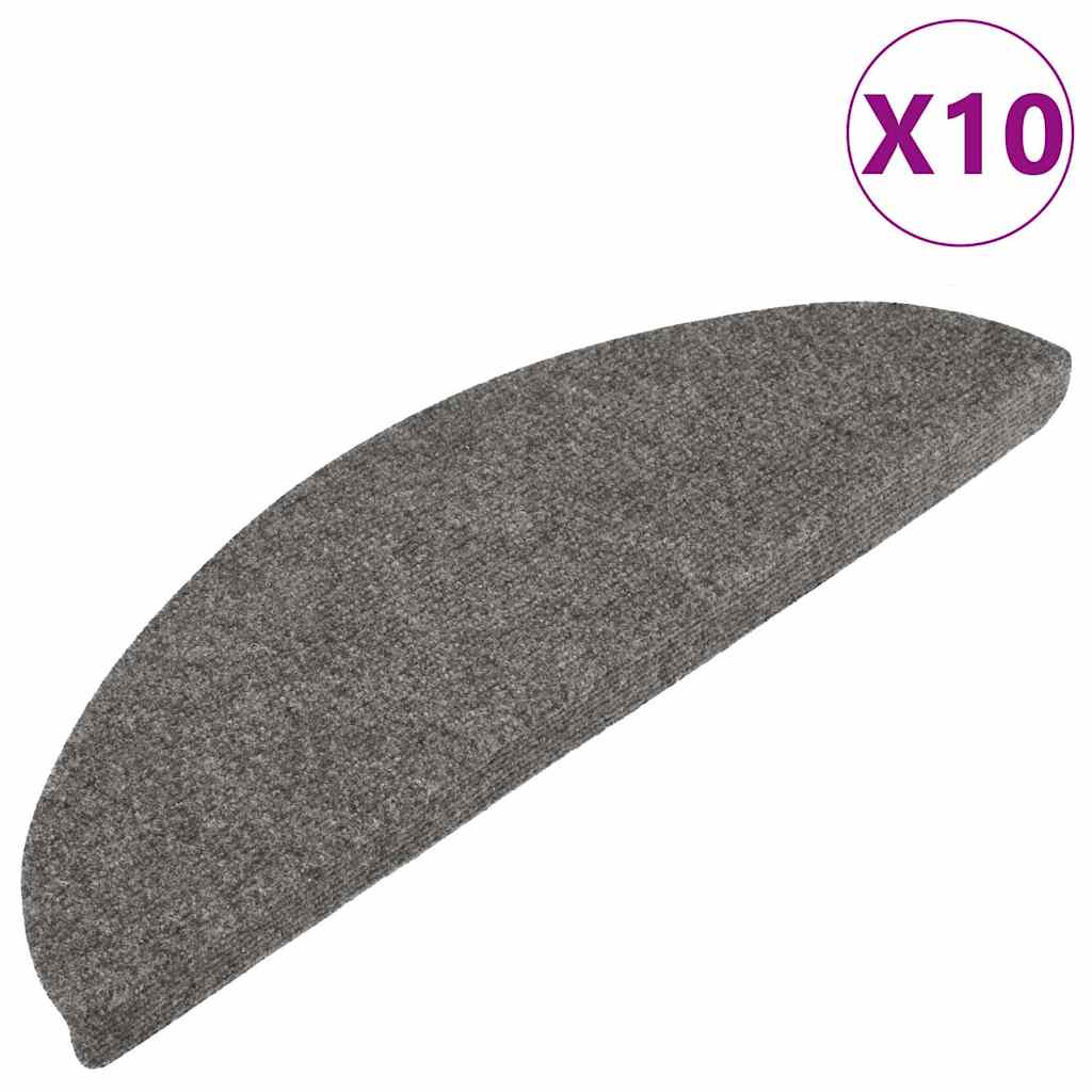 Stufenmatten Selbstklebend 10 Stk. Grau 56x17x3 cm