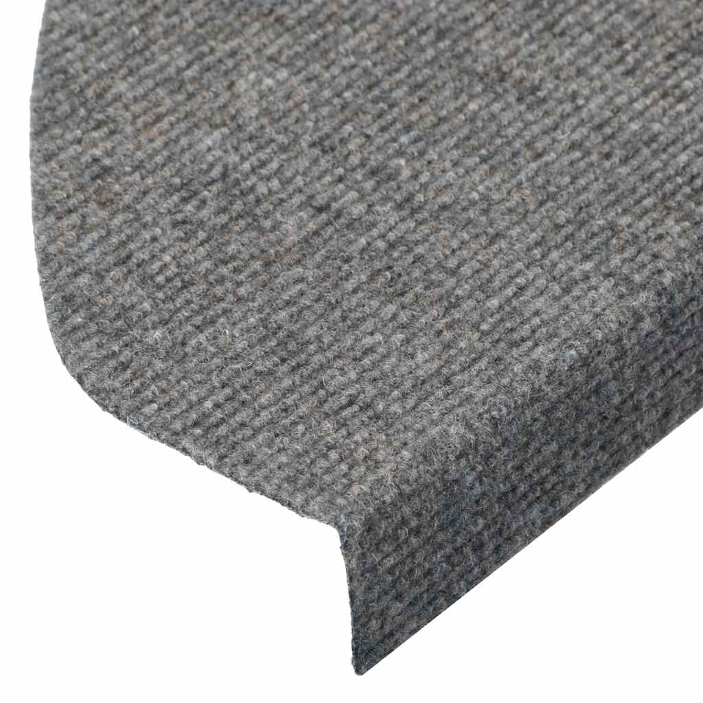 Stufenmatten Selbstklebend 10 Stk. Grau 65x22,5x3,5 cm