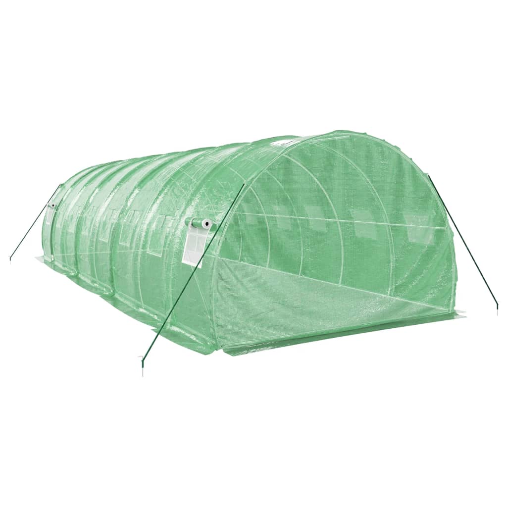 Greenhouse with steel frame Green 24 m² 8x3x2 m