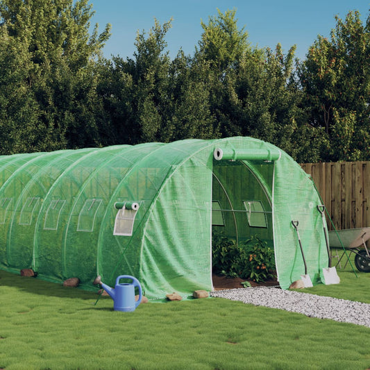 Greenhouse with steel frame Green 24 m² 8x3x2 m