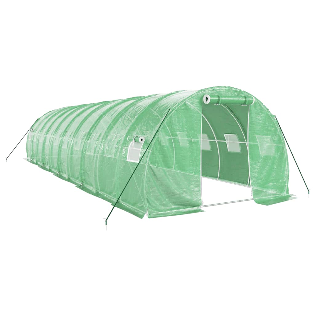 Greenhouse with steel frame Green 30 m² 10x3x2 m