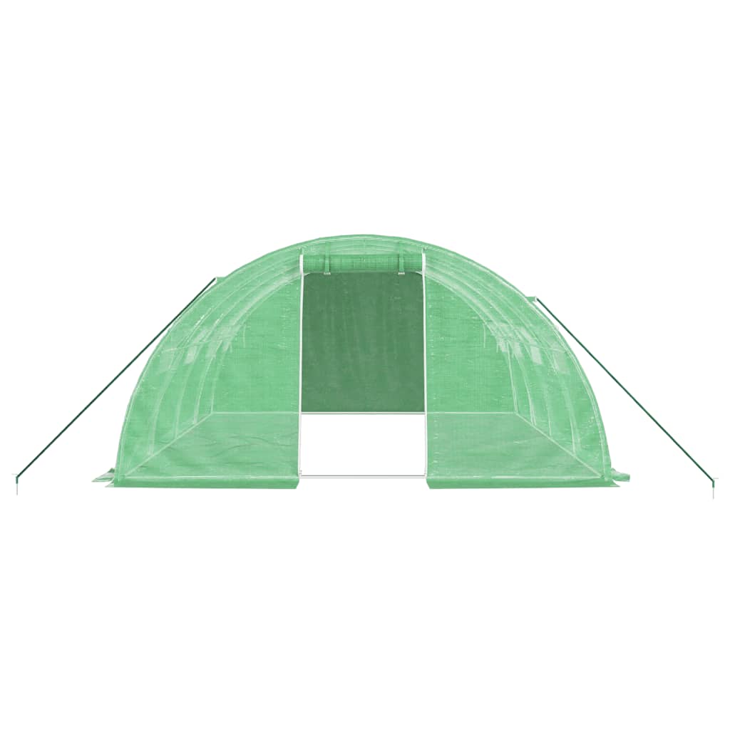 Greenhouse with steel frame Green 16 m² 4x4x2 m