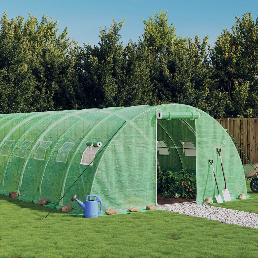 Greenhouse with steel frame Green 72 m² 18x4x2 m