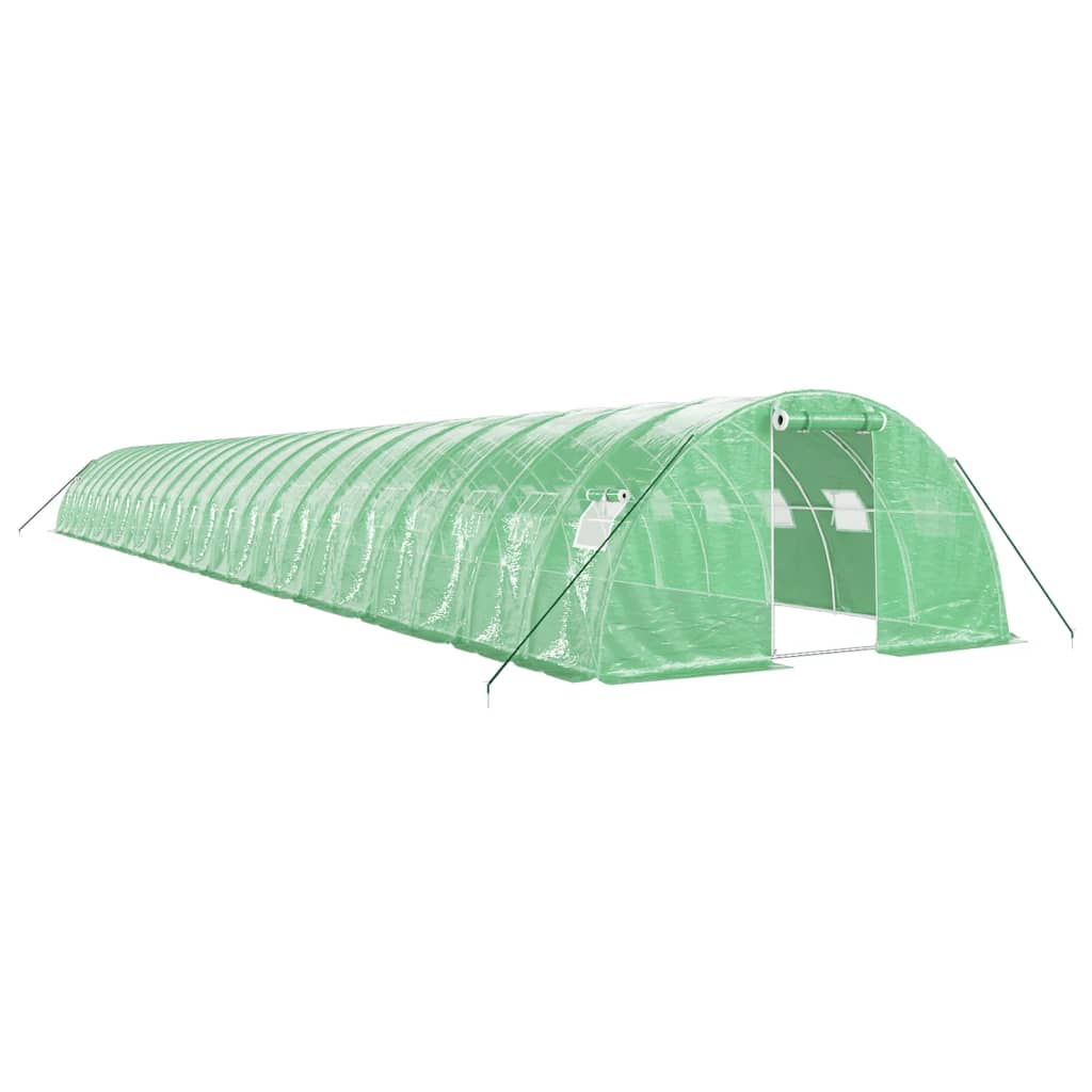 Greenhouse with steel frame Green 96 m² 24x4x2 m