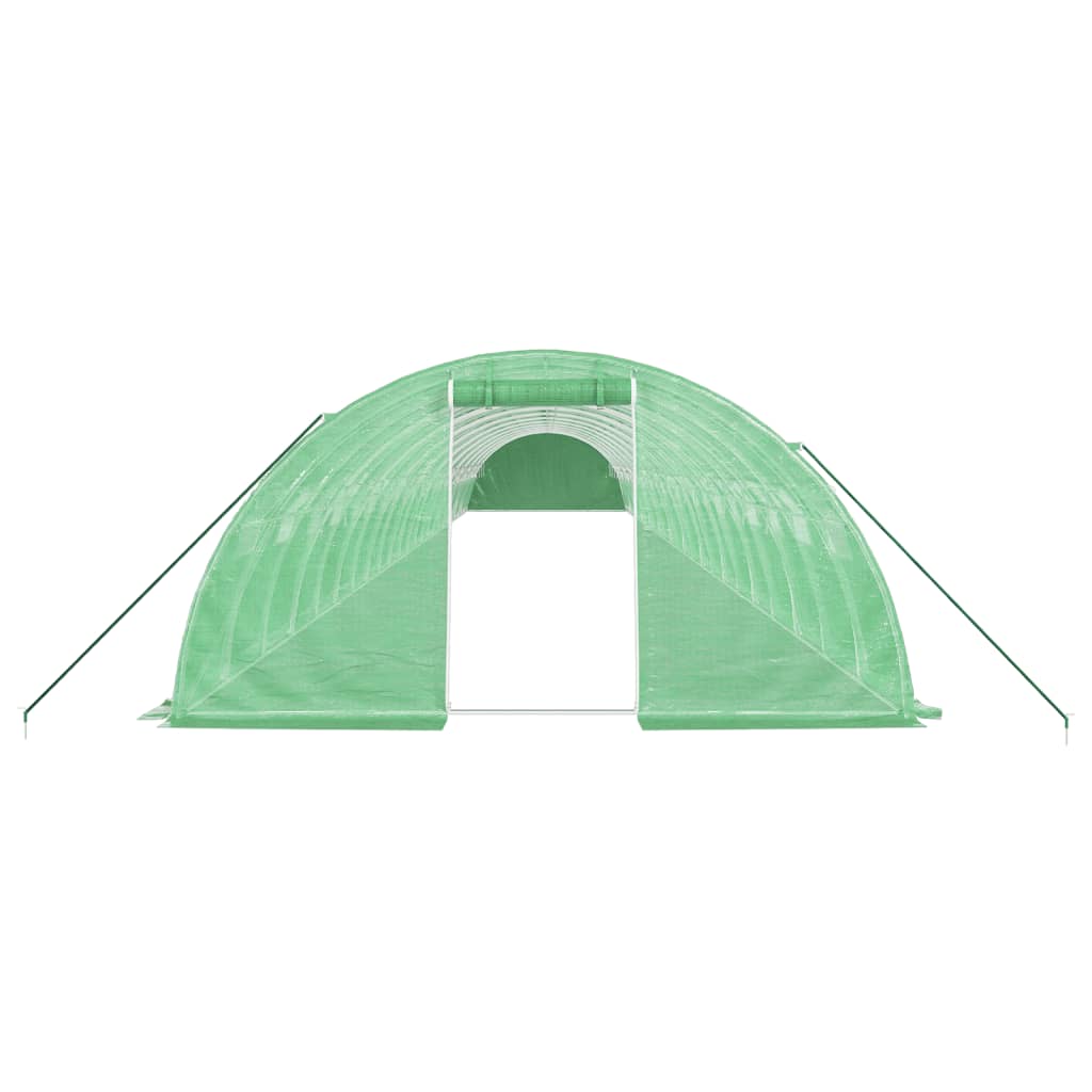 Greenhouse with steel frame Green 96 m² 24x4x2 m