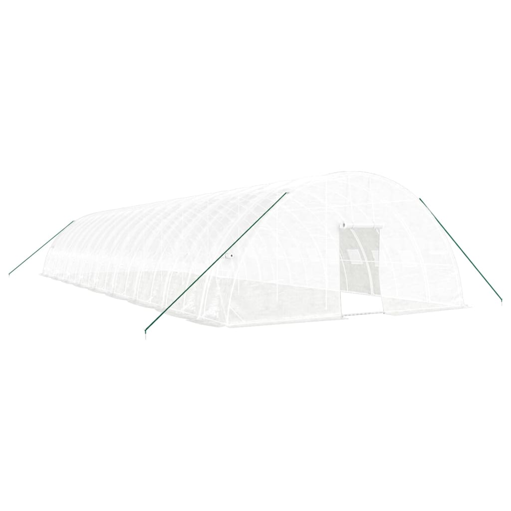 Greenhouse with steel frame white 108 m² 18x6x2.85 m