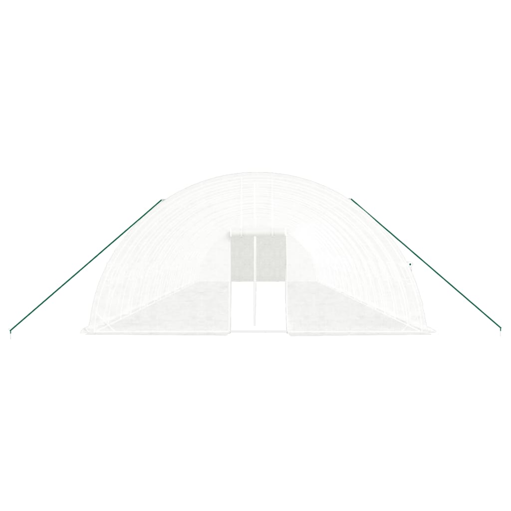 Greenhouse with steel frame white 108 m² 18x6x2.85 m