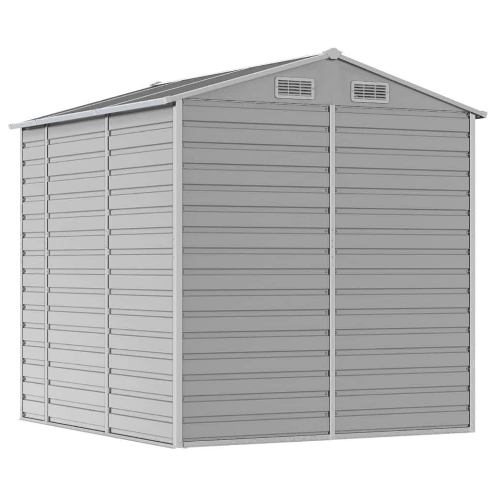 Gartenhaus Hellgrau 191 x 215 x 198 cm Verzinkter Stahl