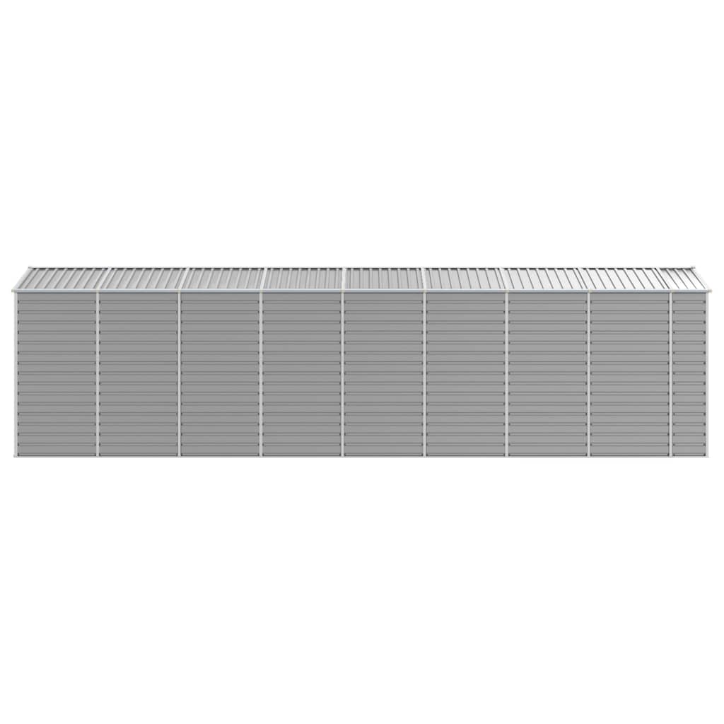 Gartenhaus Hellgrau 191x725x198 cm Verzinkter Stahl