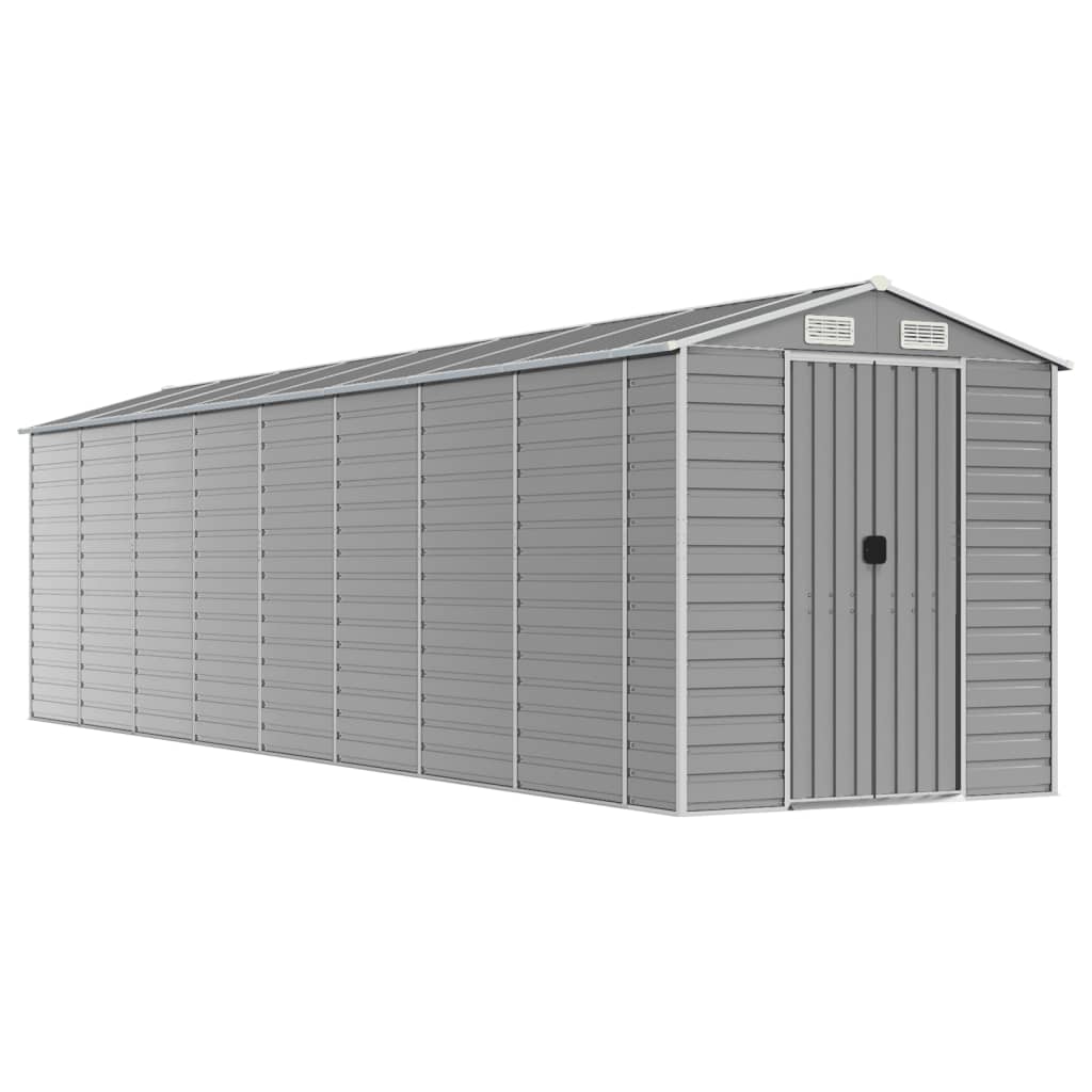 Gartenhaus Hellgrau 191 x 810 x 198 cm Verzinkter Stahl