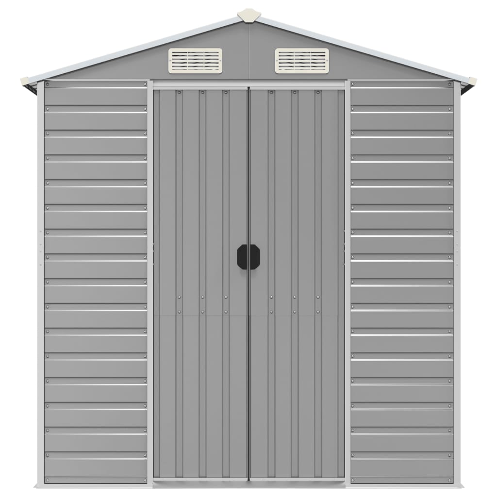 Gartenhaus Hellgrau 191x895x198 cm Verzinkter Stahl