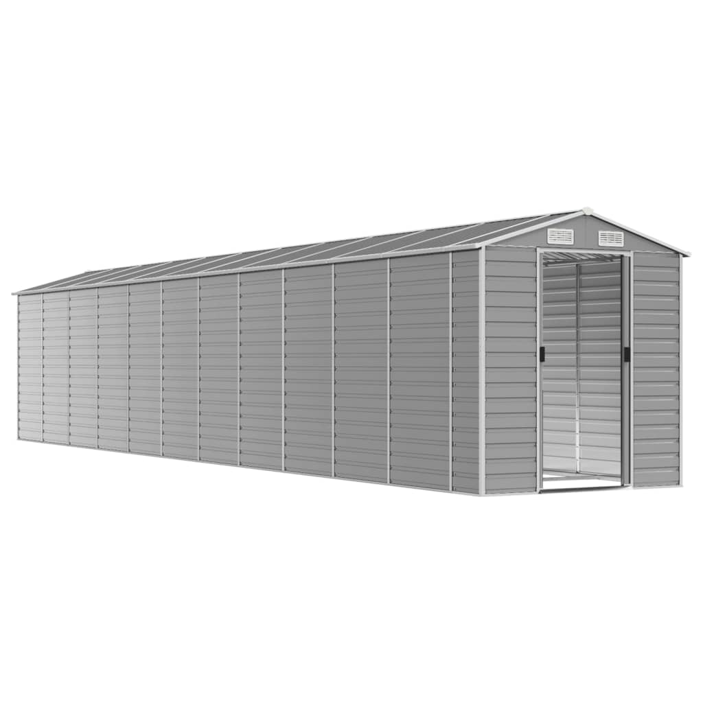 Gartenhaus Hellgrau 191 x 980 x 198 cm Verzinkter Stahl