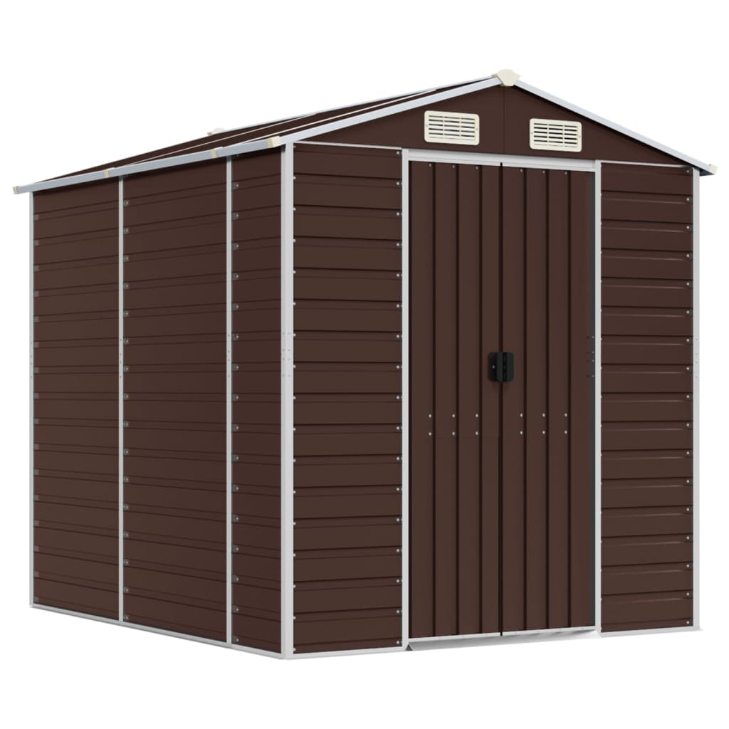 Gartenhaus Braun 191 x 215 x 198 cm Verzinkter Stahl